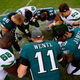 One of Carson Wentz’s former teammates, Chris Long, praised him for leading the conversation among white athletes to talk about racism.